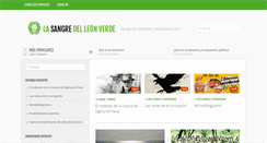 Desktop Screenshot of lasangredelleonverde.com