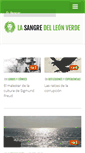 Mobile Screenshot of lasangredelleonverde.com